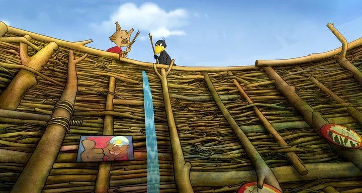 Пустотливе вороненя / Ворон - маленький пустун