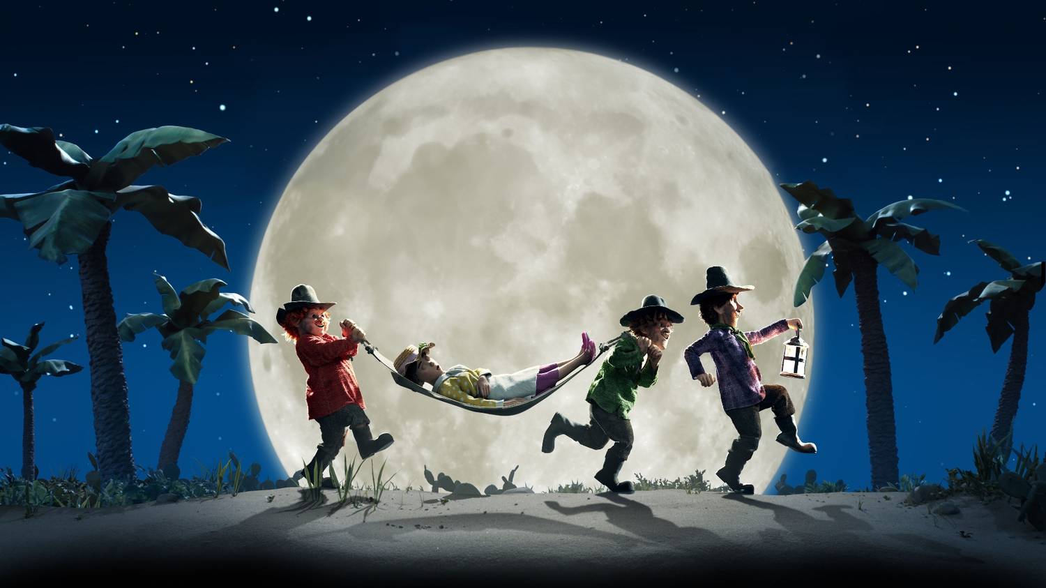 Троє розбійників і лев